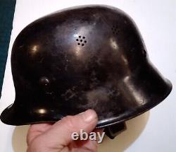 Ww2 German Rare Original CIVIL DEFENSE M34/M33 Helmet (M16 M17 M18 Shape)Police