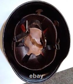 Ww2 German Rare Original CIVIL DEFENSE M34/M33 Helmet (M16 M17 M18 Shape)Police