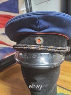 Ww2 German Reichsbahn Cap Diénstmann Original Size 56