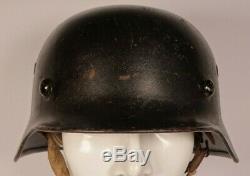 Ww2 German Wehrmacht M40 Bell Helmet Stamped Se64, 8204 Original Lining