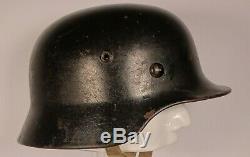 Ww2 German Wehrmacht M40 Bell Helmet Stamped Se64, 8204 Original Lining