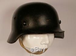 Ww2 German Wehrmacht M40 Bell Helmet Stamped Se64, 8204 Original Lining