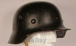 Ww2 German Wehrmacht M40 Bell Helmet Stamped Se64, 8204 Original Lining