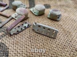 Ww2 Original German Black Ss Uniform Hardware Ss Rzm 5/72 Belt Hooks Ramps Relic