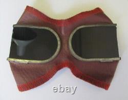 Ww2 Original German Dak Officers Protective Sunglasses Face Mask