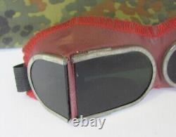 Ww2 Original German Dak Officers Protective Sunglasses Face Mask