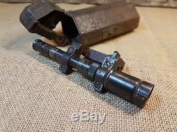 Ww2 Original German K98 Sniper Zf41 Scope Sharpshooter With Box Wh