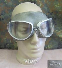 Ww2 Original German Luftwaffe Pilot Goggles Mask Marked Rare