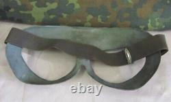 Ww2 Original German Luftwaffe Pilot Goggles Mask Marked Rare