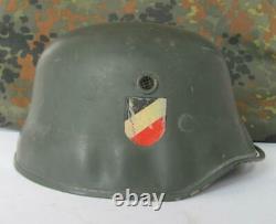 Ww2 Original German M35 Erel Vulkanfiber Officers Parade Helmet Ultra Rare