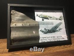 Ww2 Original German Militaria Junkers Relic With History. Shot Down Plane Part