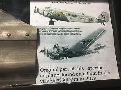 Ww2 Original German Militaria Junkers Relic With History. Shot Down Plane Part