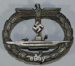Ww2 Original German Navy Krigsmarine U-boat Breast Badge