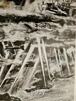 Ww2 Original German Press Photograph 18x 12cm Over Scapa Flow Orkney
