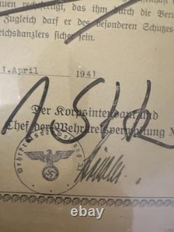Ww2 Original German RLD Door Plate With Lot Of Random German Documents
