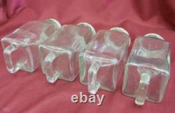 Ww2 Original German Wehrmacht Medical Medicine 4 Glass Bottles D. R. P. Rare