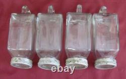 Ww2 Original German Wehrmacht Medical Medicine 4 Glass Bottles D. R. P. Rare