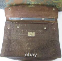 Ww2 Original German Wehrmacht Stauffenberg Type Secret Dispatch Leather Case