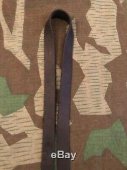 Ww2 Wwii German Leather Strap Sling Original Wehrmacht Military Field Army Rare