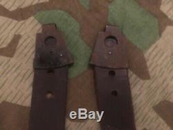 Ww2 Wwii German Leather Straps Slings For Radio Torn Fu D2 Eb Wehrmacht Original