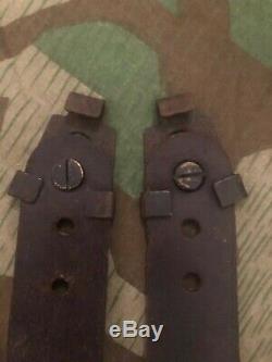 Ww2 Wwii German Leather Straps Slings For Radio Torn Fu D2 Eb Wehrmacht Original