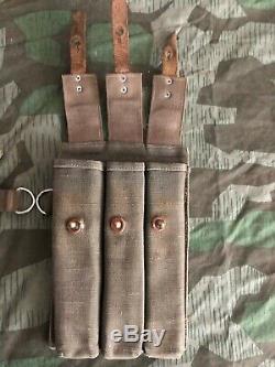 Ww2 Wwii German Paouches Canvas Wehrmacht Military Field Original