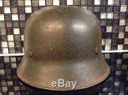 Ww2 german M36 army issue steel, green original helmet