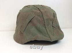 Ww2 german camouflage Helmet Cover Original Mint And V. Rare Piece