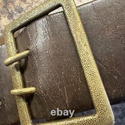 Ww2 german officers leather Belt And Cross Strap Original