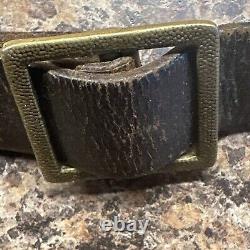 Ww2 german officers leather Belt And Cross Strap Original