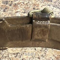 Ww2 german officers leather Belt And Cross Strap Original