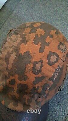 Ww2german camouflaged helmet cover Original Fabric