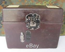 Wwii 1940 Original German Bakelite Box Hand Cranked Field Radio Telephone
