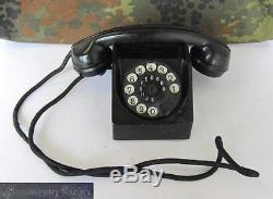Wwii 1942 Original German Headquarters Bakelite Telephone Marked V. Rare