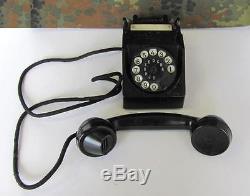 Wwii 1942 Original German Headquarters Bakelite Telephone Marked V. Rare