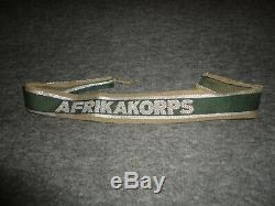 Wwii German Afrikakorps Cuff Title Arm Band 1941-43 Original/authentic
