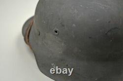 Wwii German M1942 Combat Helmet Complete & Near Mint