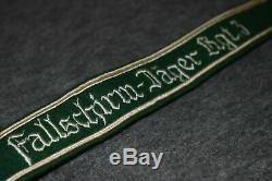 Wwii German (fallschirmjager Regiment 3) Cuff Title Arm Band -1943-44 Original