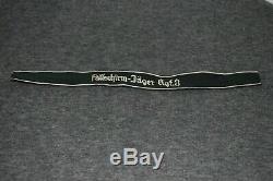 Wwii German (fallschirmjager Regiment 3) Cuff Title Arm Band -1944 Original