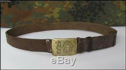 Wwii Original German Ally Military School Cadet Leather Belt