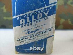 Wwii Original German Boxed Sealed Bottle Of Dental Silver Amalgam Bayer