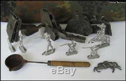 Wwii Original German Complete Dies Matrix Set For Wehrmacht Lead Toy Soldiers