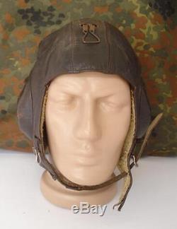 Wwii Original German Luftwaffe Lkp W101 Winter Flight Helmet Marked