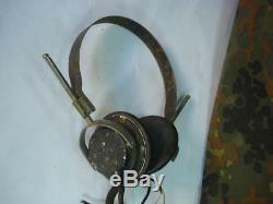 Wwii Original German Radio Headphones Siemens Drgm