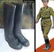 Wwii Original German Wehrmacht Leather High Boots