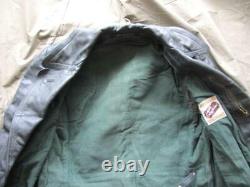 Wwii Original German Wehrmacht Officer Leather Greatcoat