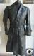 Wwii Original German Wehrmacht Officers Leather Greatcoat