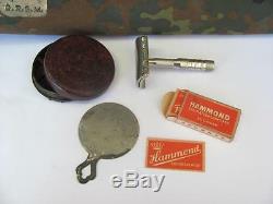 Wwii Original German Wehrmacht Officers Shaving Set Drgm