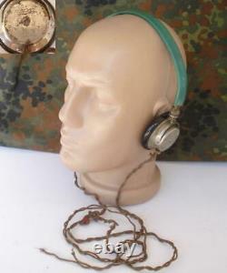 Wwii Original German Wehrmacht Radio Headphones