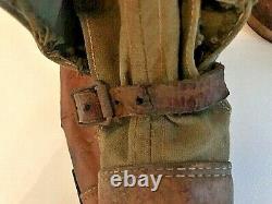 Wwii Ww2 German Winter Triple Buckle Ski Boots Snow Overshoes. Orig